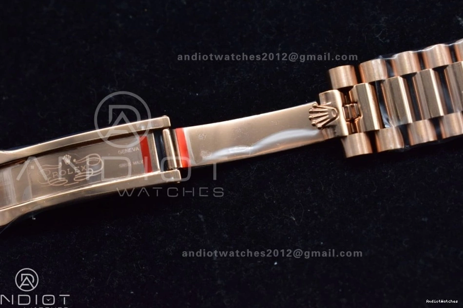 402 DayDate Steel A President RG Dial Crystal 40 Meteorite on Bracelet Markers SmartChoice 316L TWF 0520